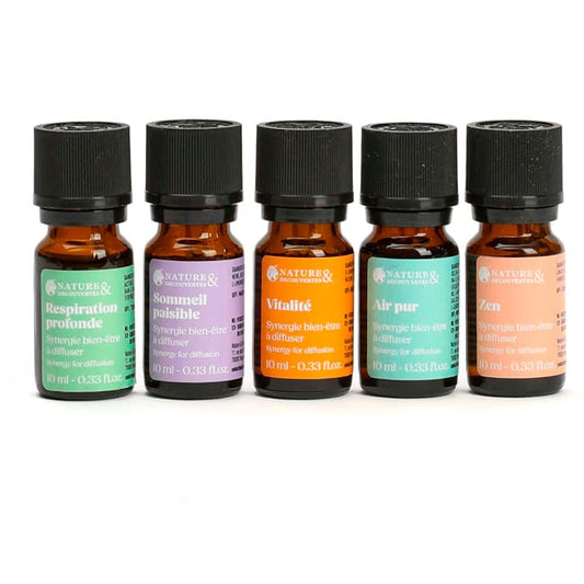 Coffret de 5 Huiles Essentielles – Bien-être & Ambiance